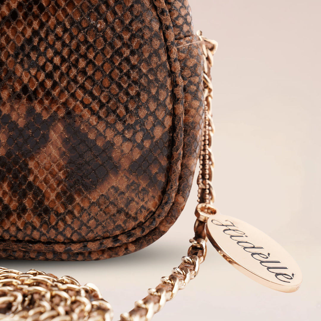 Amara Sling Bag Python - HIDELLE