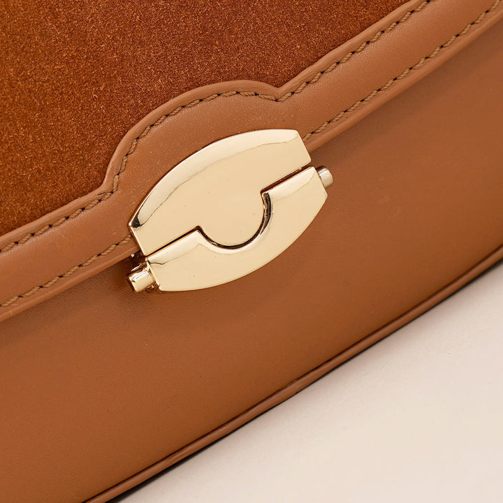 Anette Shoulder Bag Tan - HIDELLE