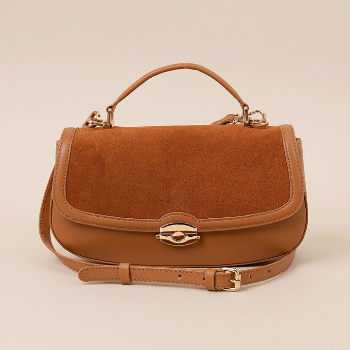Anette Shoulder Bag Tan - HIDELLE