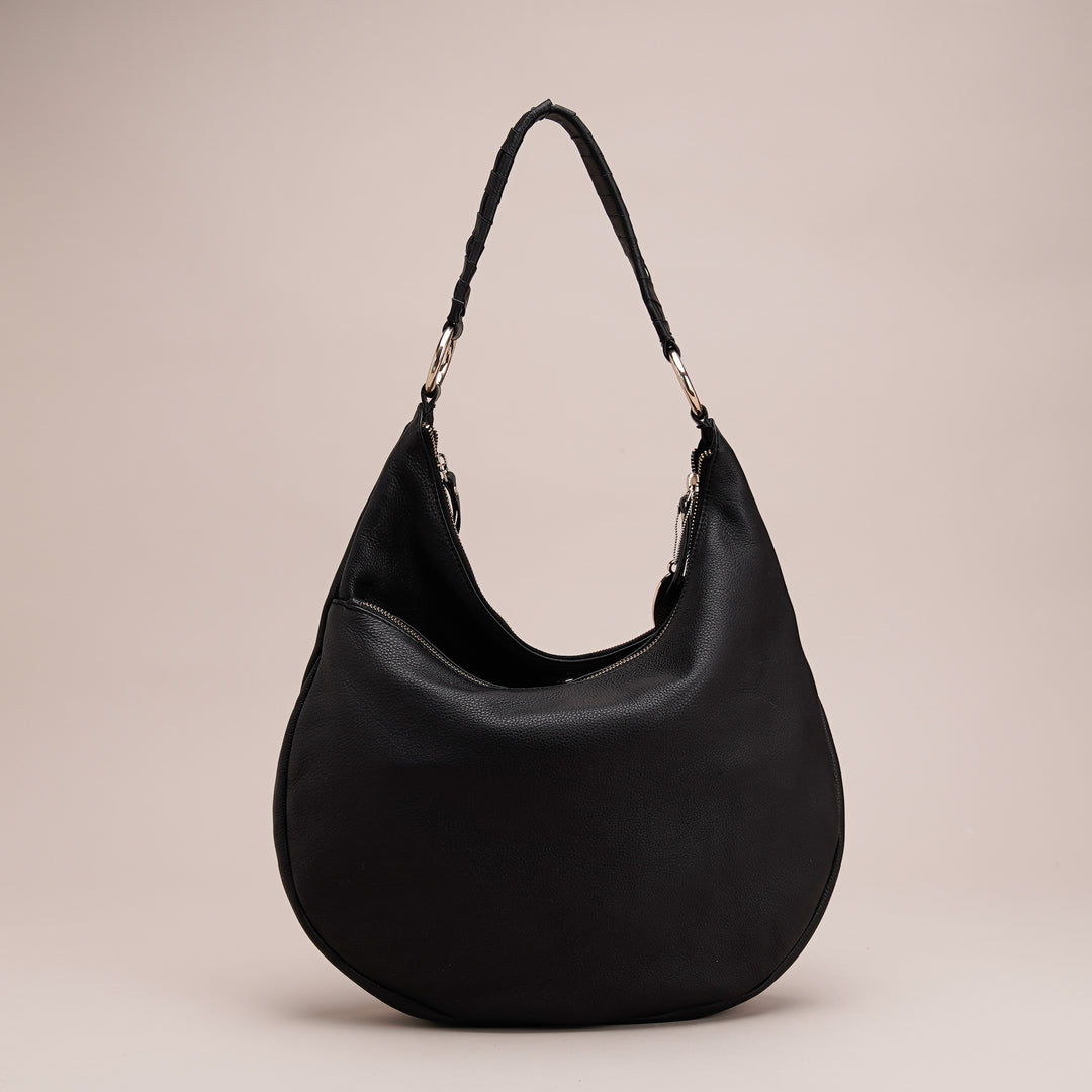 Audrey Hobo Black - HIDELLE