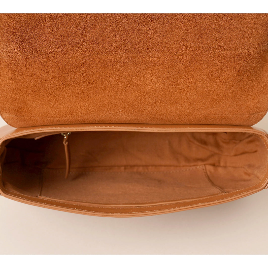 Anette Shoulder Bag Tan - HIDELLE