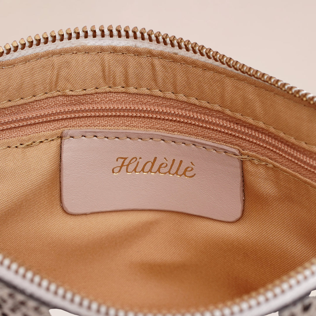 Elena Clutch Black/white - HIDELLE