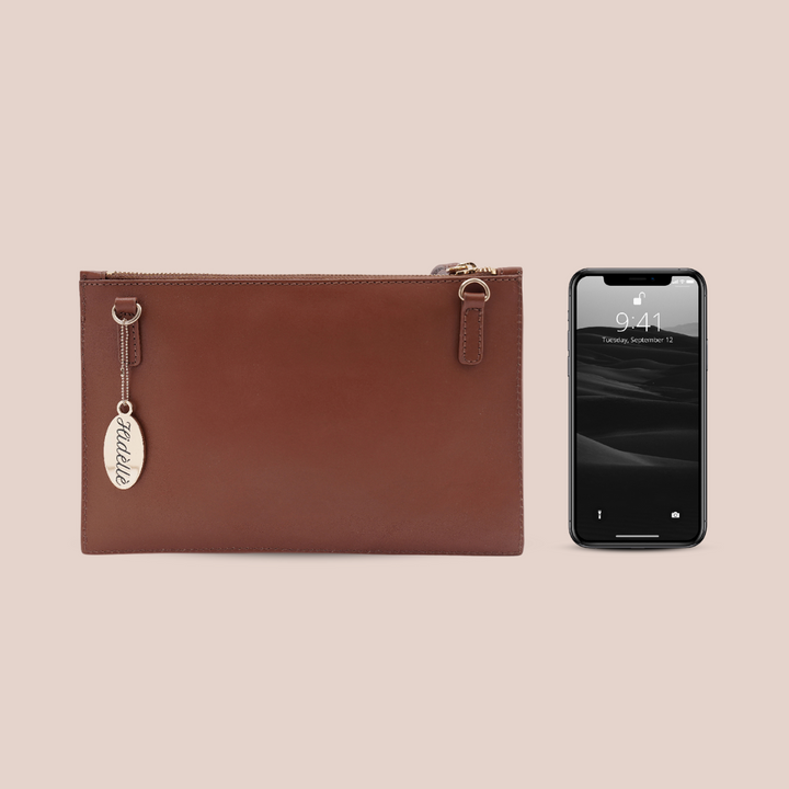 Elena Clutch Cherry - HIDELLE