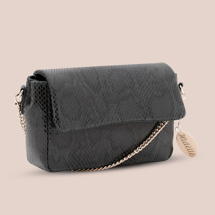 Joie Sling Bag Green Python - HIDELLE