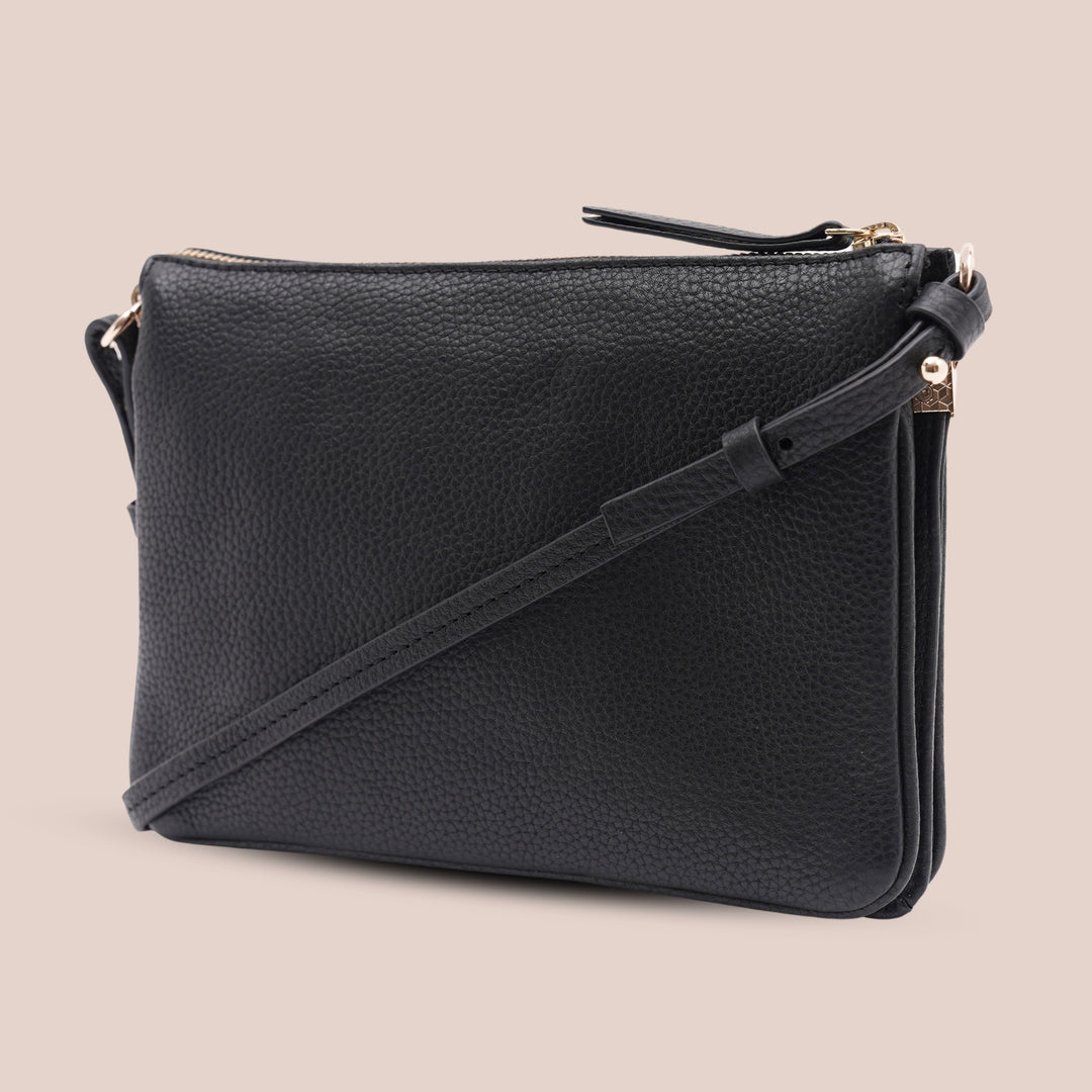 Noella Sling Bag Black - HIDELLE