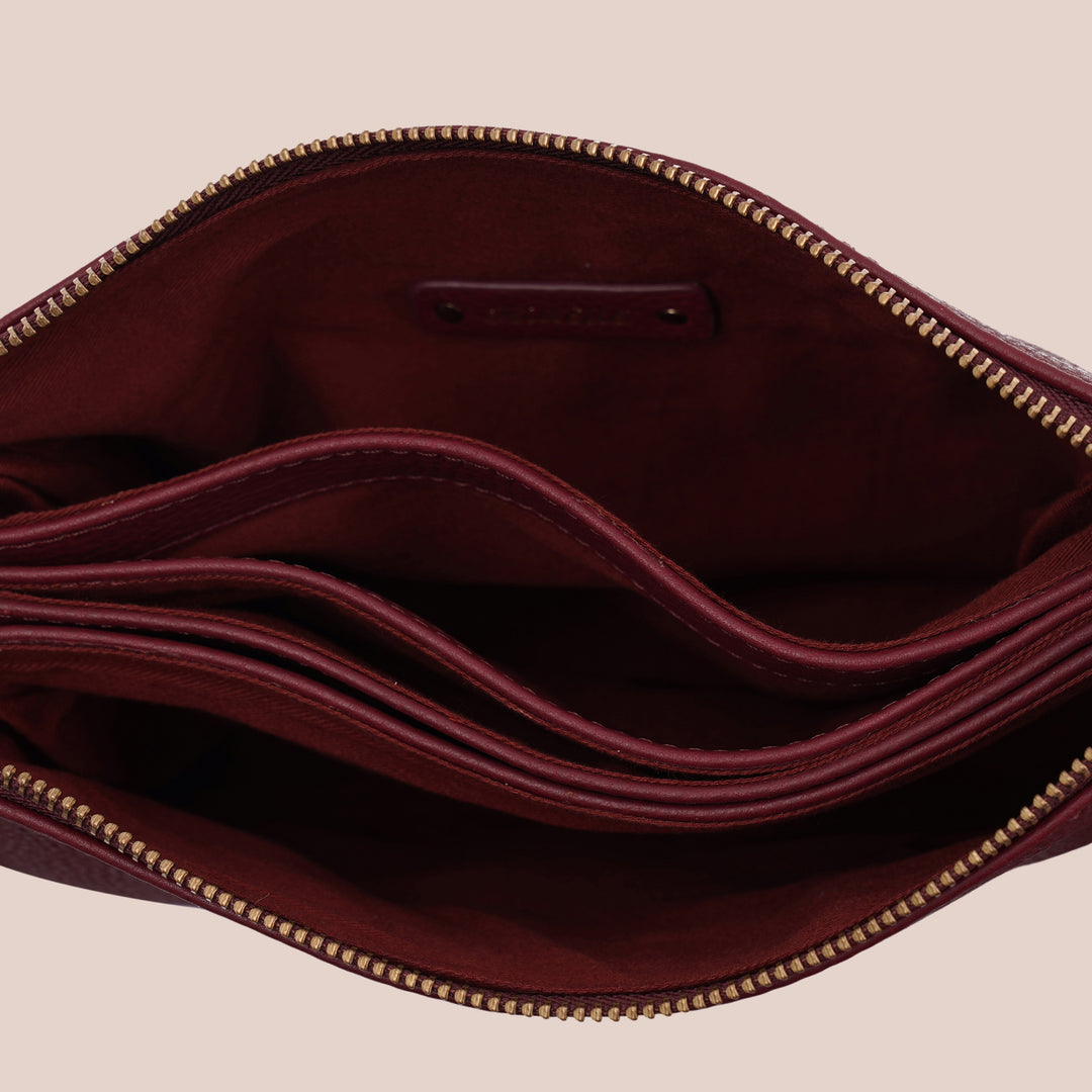 Noella Sling Bag Cherry - HIDELLE