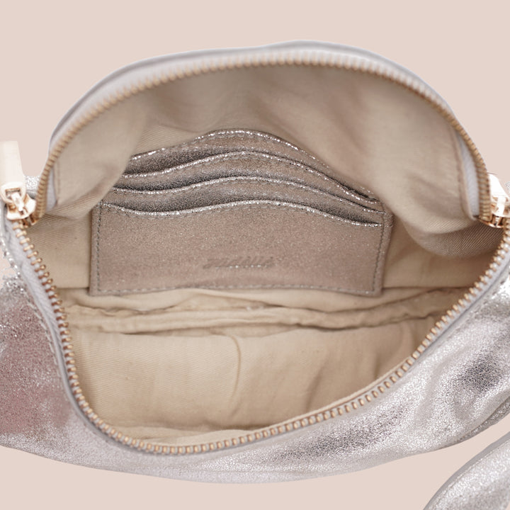 Julia Sling Bag Silver - HIDELLE