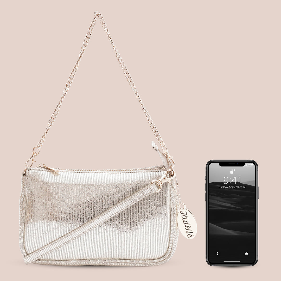 Remy Shoulder Bag Silver - HIDELLE