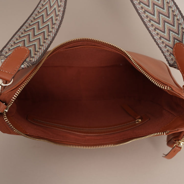 Renee Sling Bag Brique - HIDELLE