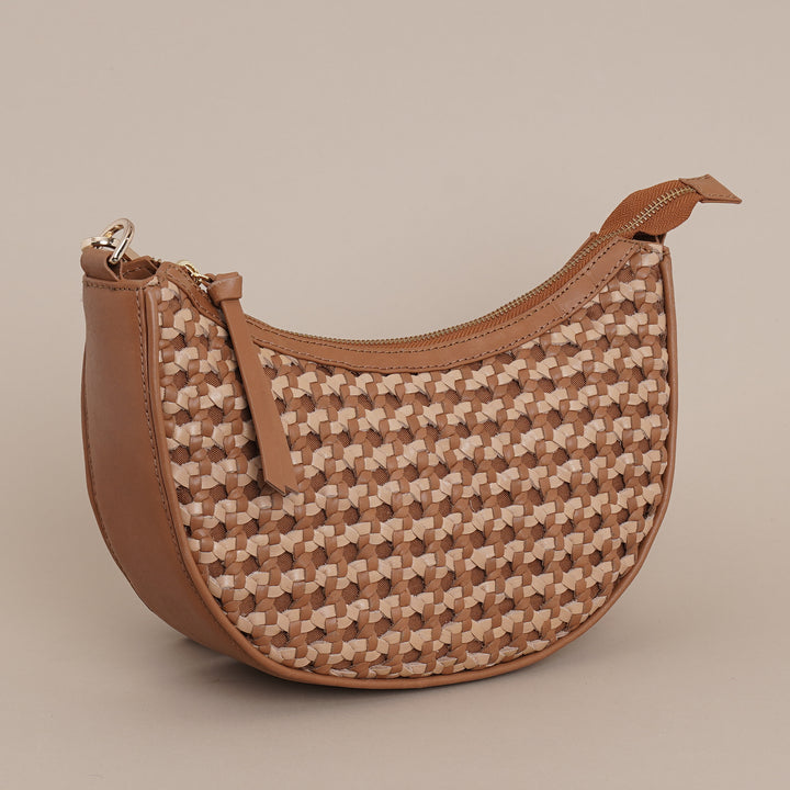 Zoe Sling Bag Tan/beige - HIDELLE