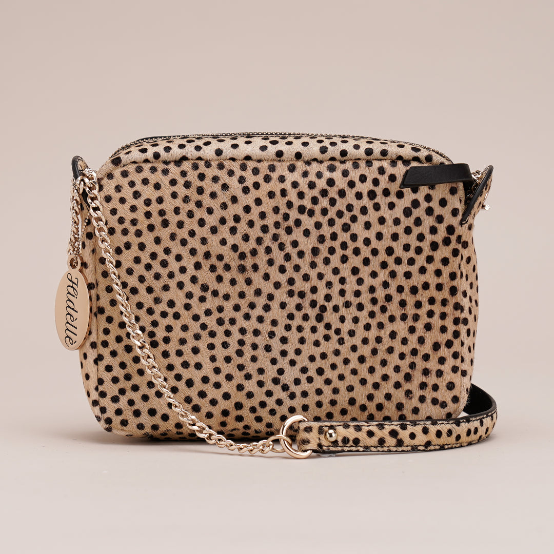 Charles Sling Bag Leopard Small Print - HIDELLE