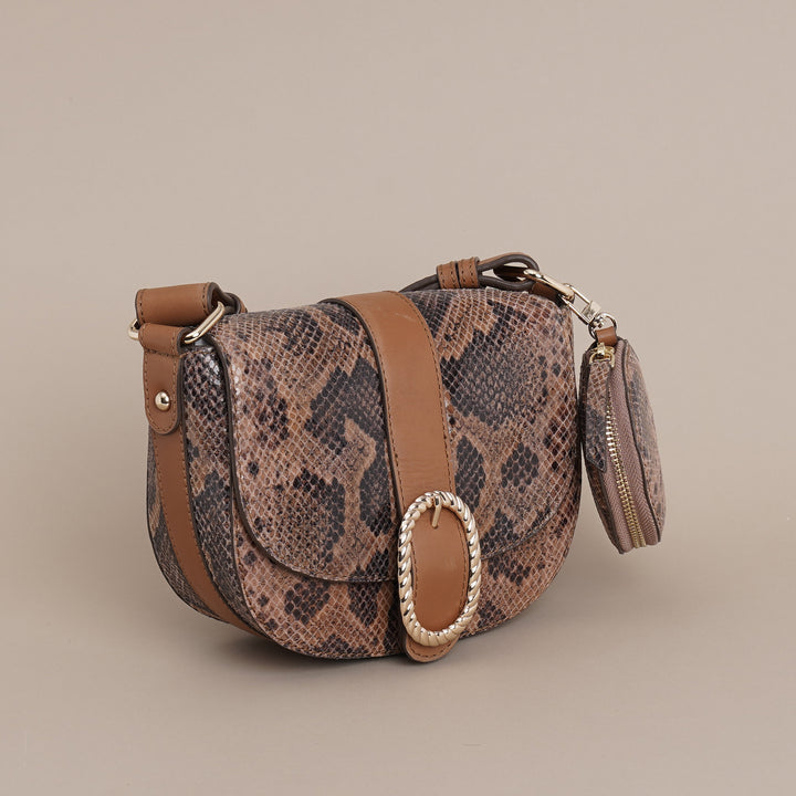 Claire Sling Bag Tan - HIDELLE