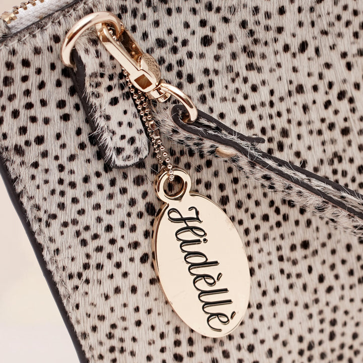 Elena Clutch Black/white - HIDELLE