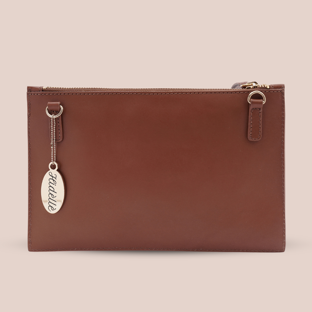 Elena Clutch Cherry - HIDELLE