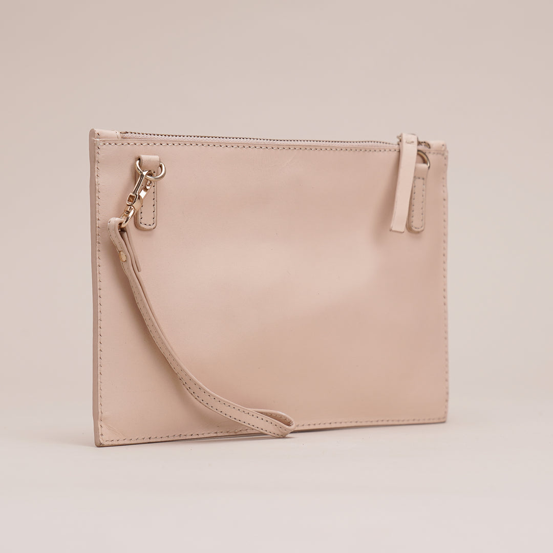 Elena Clutch Off White - HIDELLE