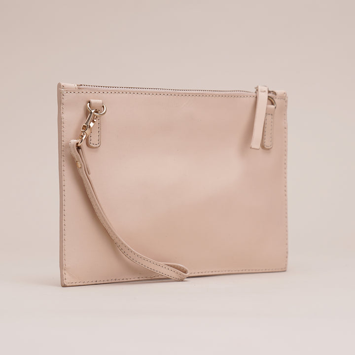 Elena Clutch Off White - HIDELLE