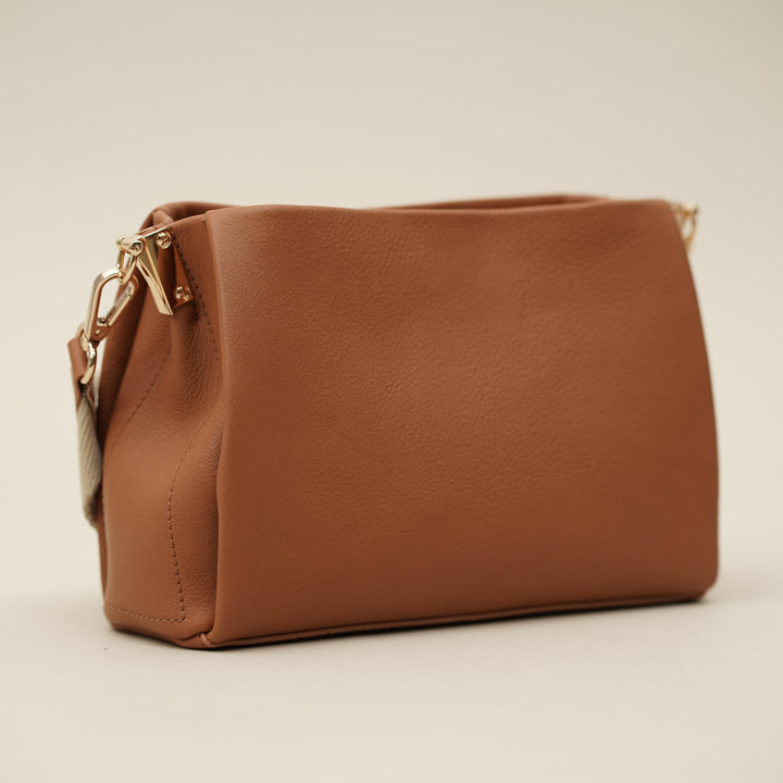 Elodie Sling Bag Tan - HIDELLE