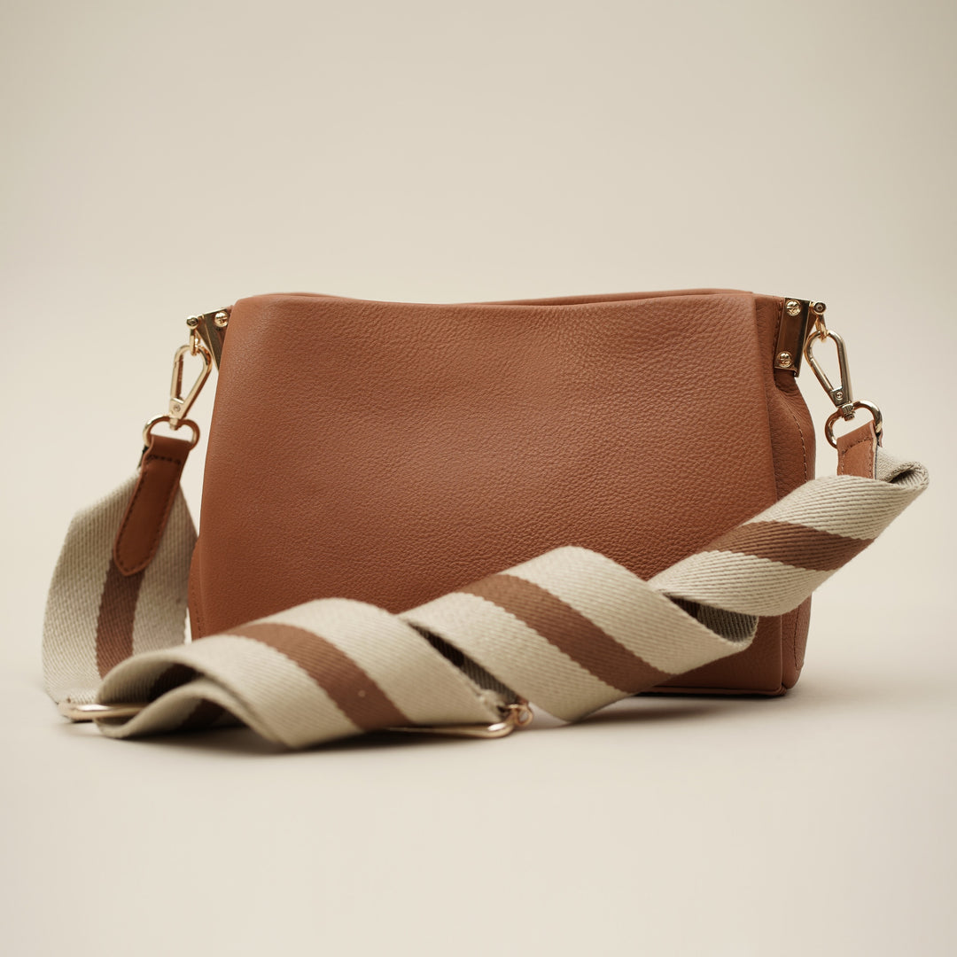 Elodie Sling Bag Tan - HIDELLE