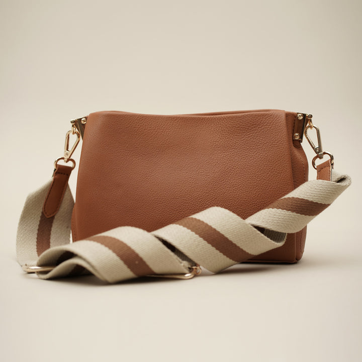 Elodie Sling Bag Tan - HIDELLE