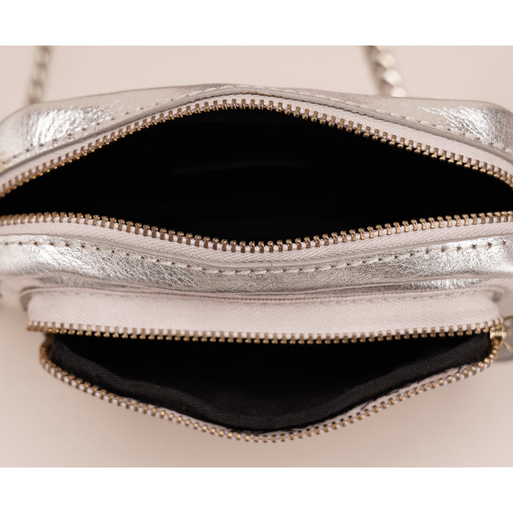 Fanny Sling Bag Silver - HIDELLE