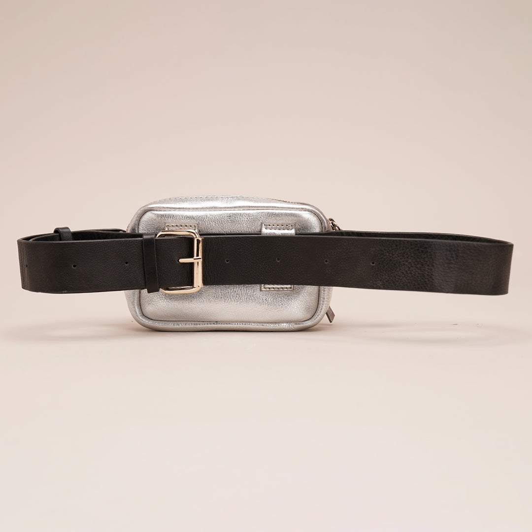 Fanny Sling Bag Silver - HIDELLE