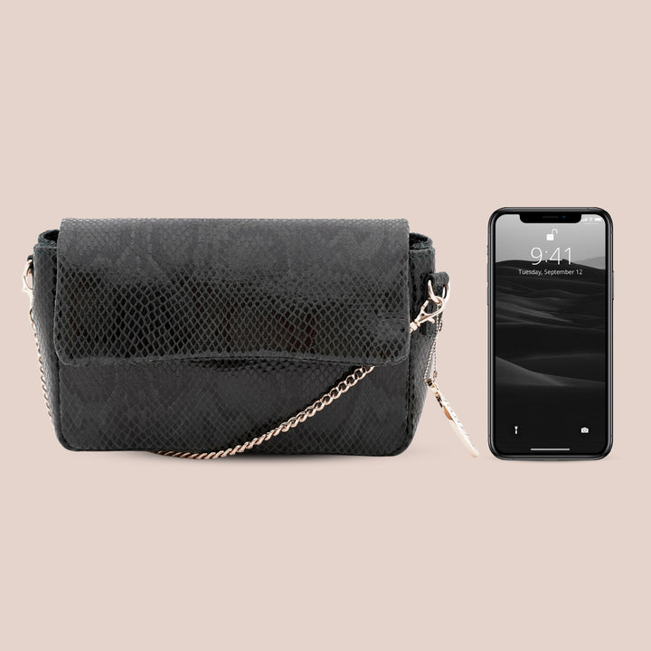 Joie Sling Bag Green Python - HIDELLE