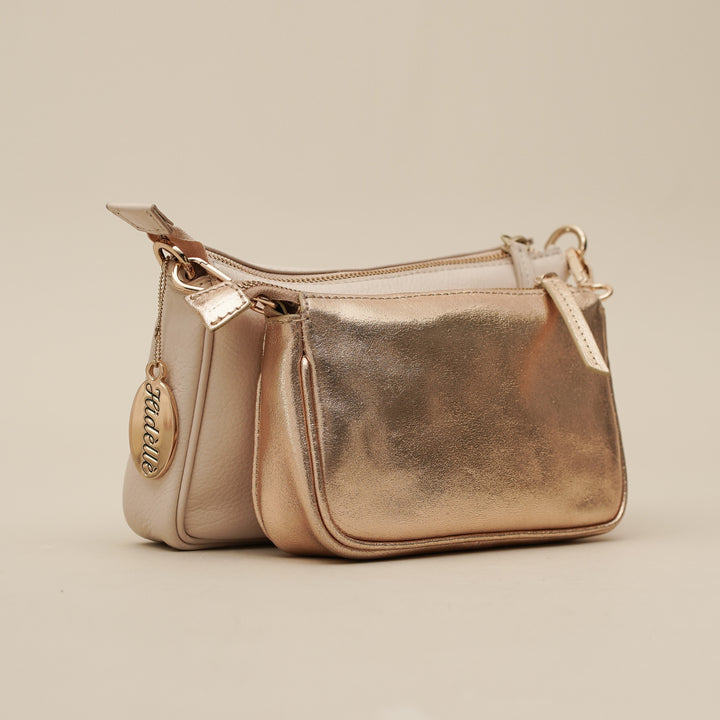 Lena Sling Bag Off White Gold - HIDELLE