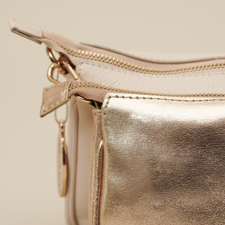 Lena Sling Bag Off White Gold - HIDELLE