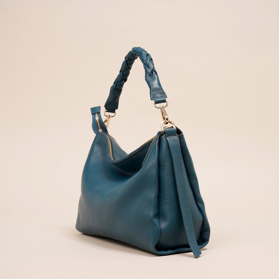 Madelyn Satchel Blue - HIDELLE