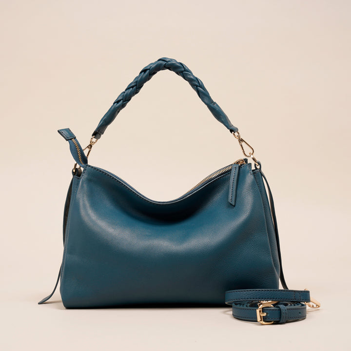 Madelyn Satchel Blue - HIDELLE