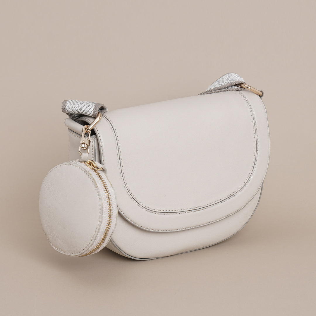 Noel Sling Bag Off White - HIDELLE