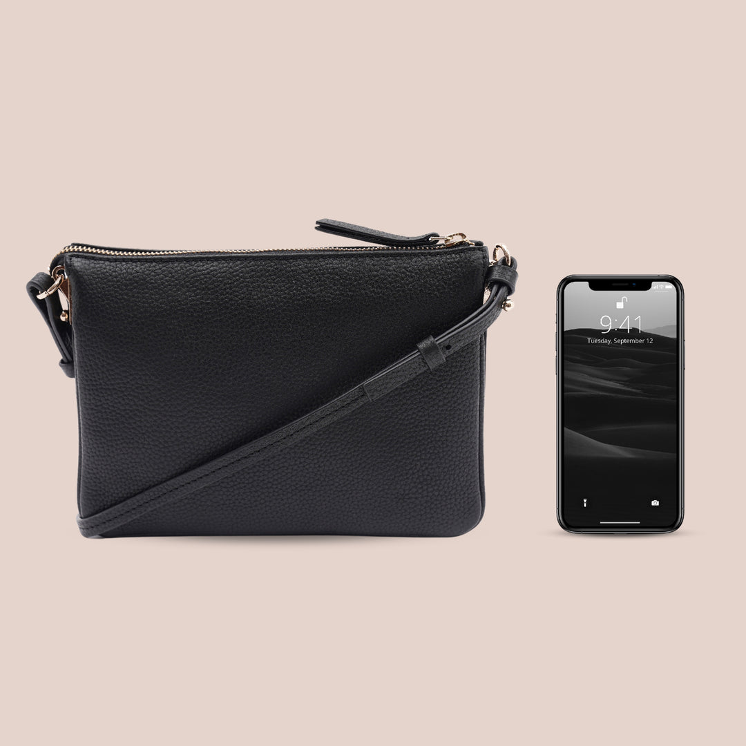 Noella Sling Bag Black - HIDELLE