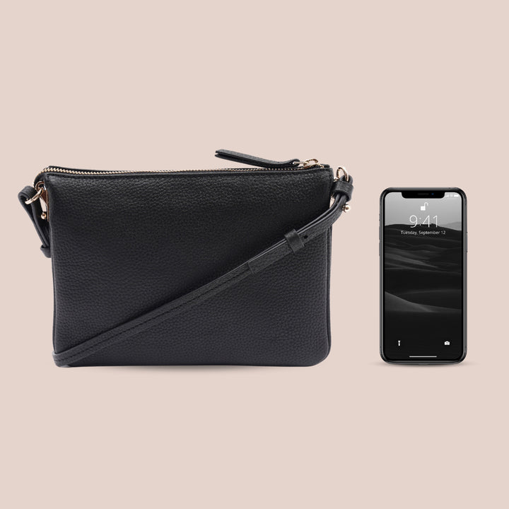 Noella Sling Bag Black - HIDELLE