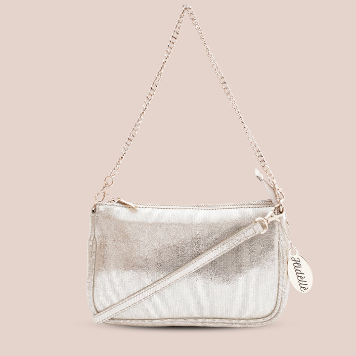 Remy Shoulder Bag Silver - HIDELLE