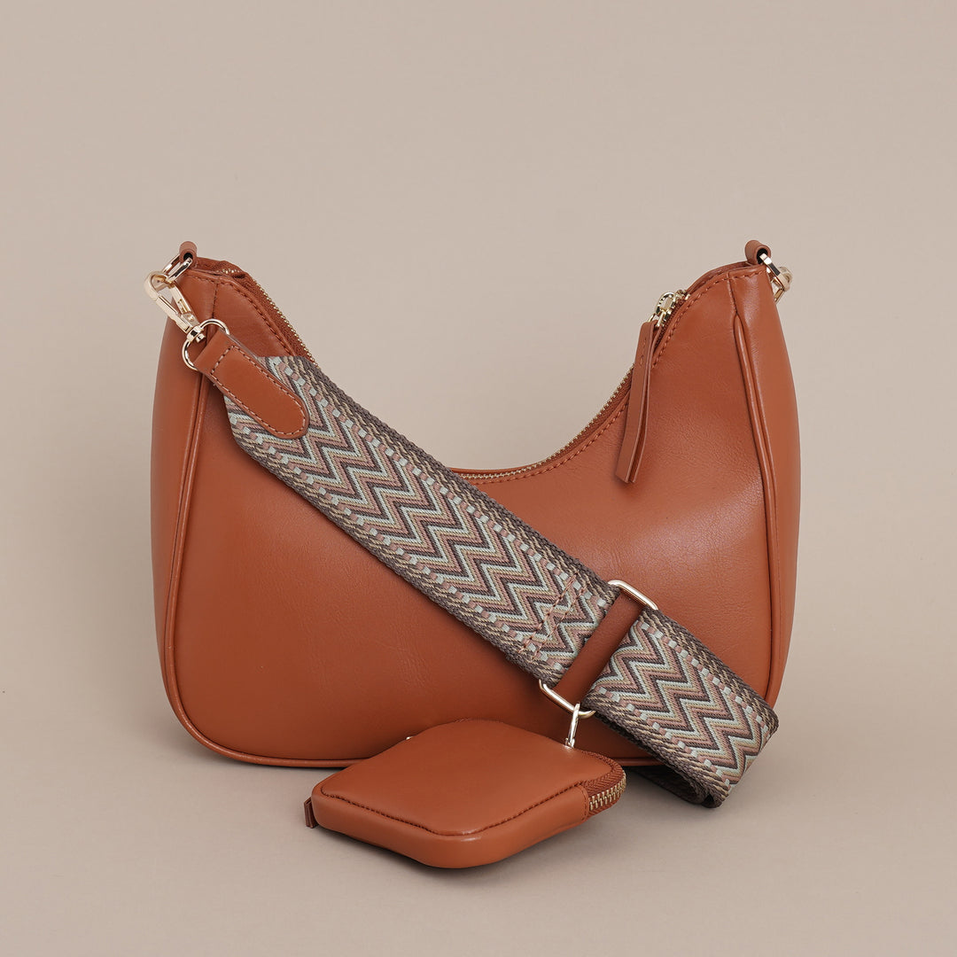 Renee Sling Bag Brique - HIDELLE