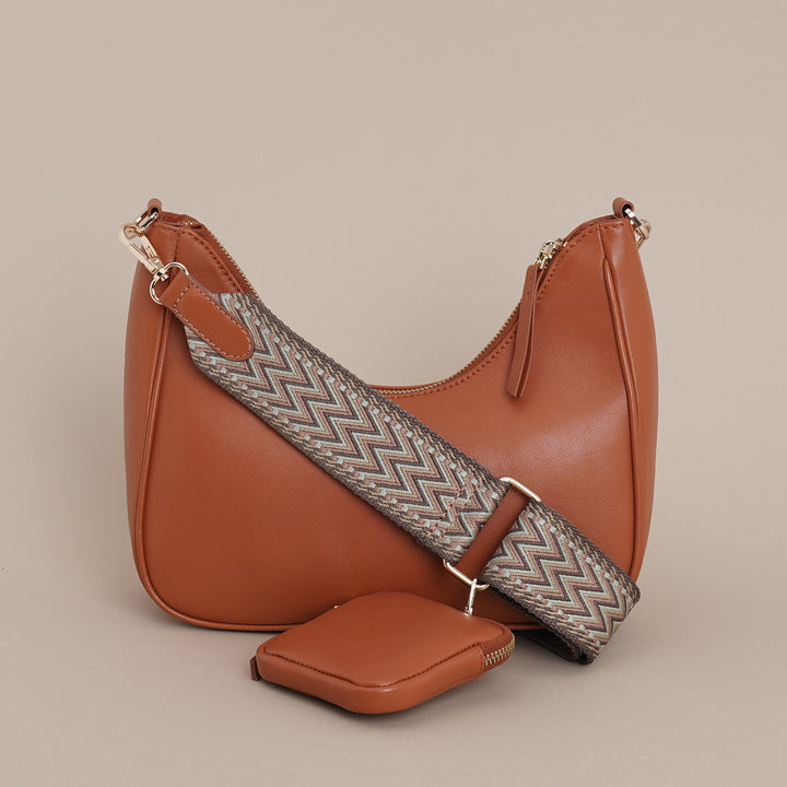 Renee Sling Bag Brique - HIDELLE