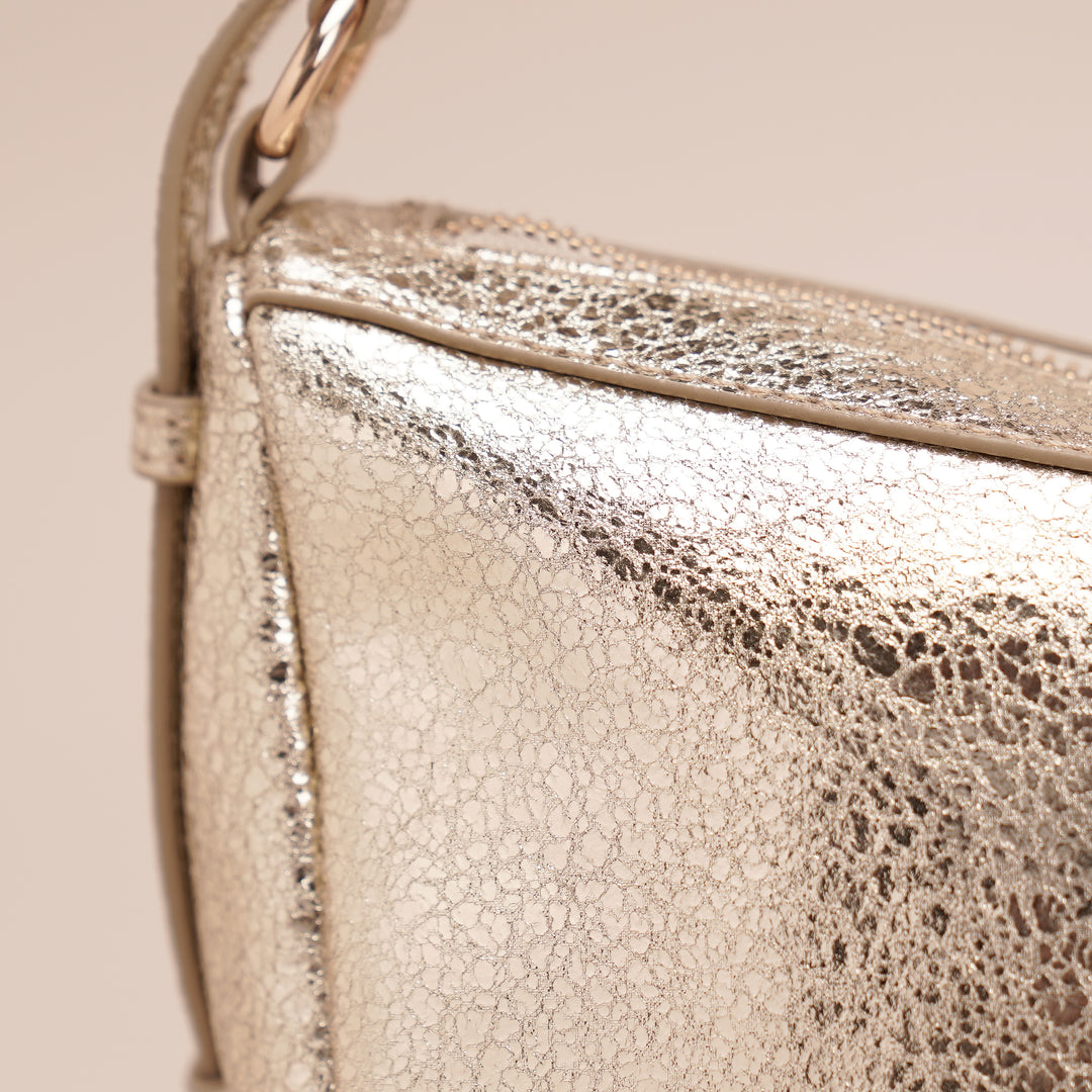 Solene Shoulder Bag Gold Metallic - HIDELLE