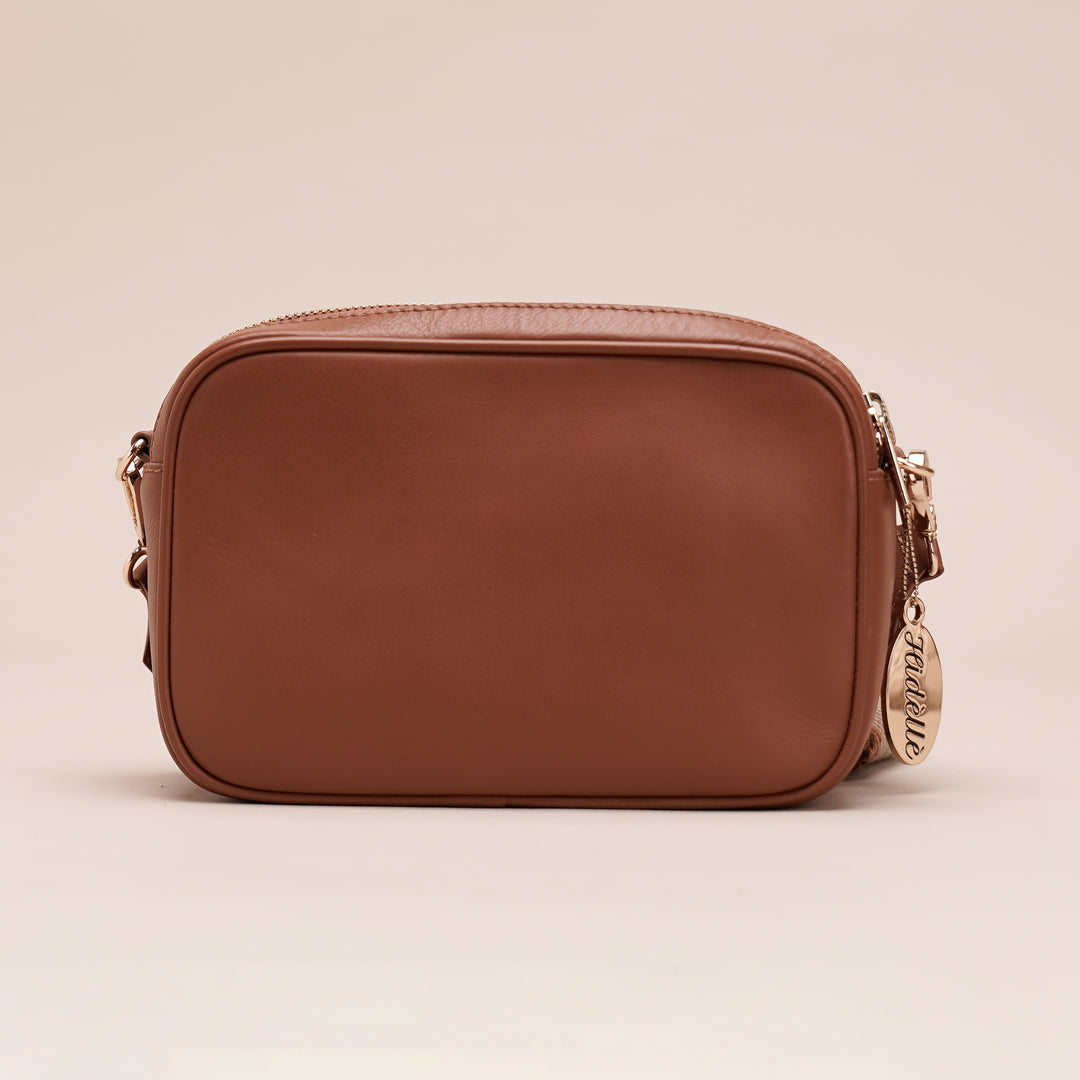 Toney Sling Bag Cognac - HIDELLE