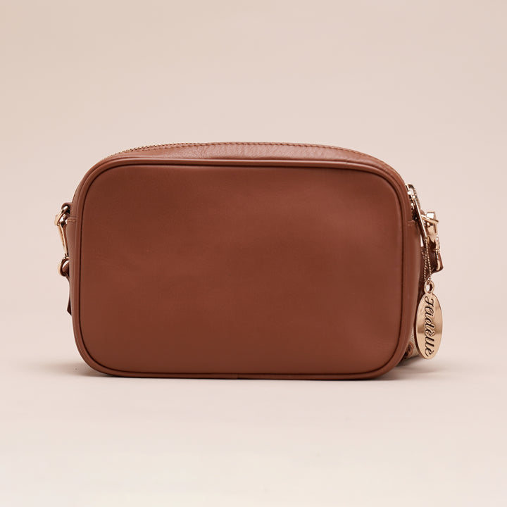 Toney Sling Bag Cognac - HIDELLE