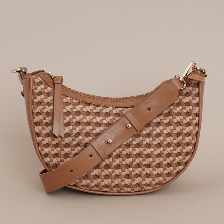Zoe Sling Bag Tan/beige - HIDELLE