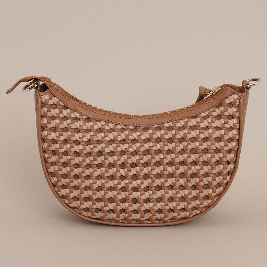 Zoe Sling Bag Tan/beige - HIDELLE