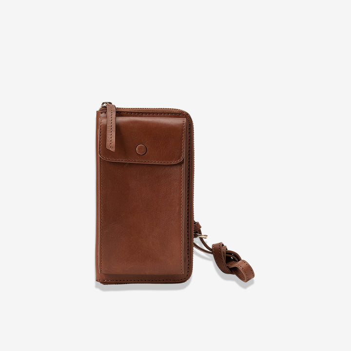 JANICE PHONE + WALLET SLING BAG TAN