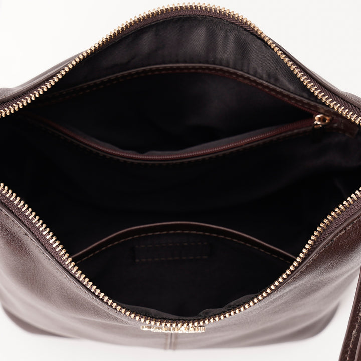 SYLVIE SHOULDER BAG CHOCOLATE BROWN