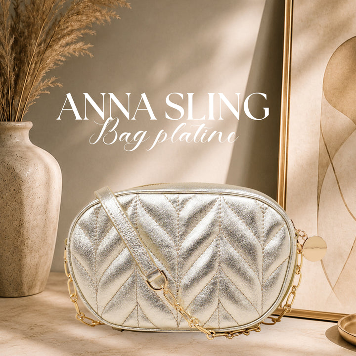 ANNA SLING BAG PLATINE