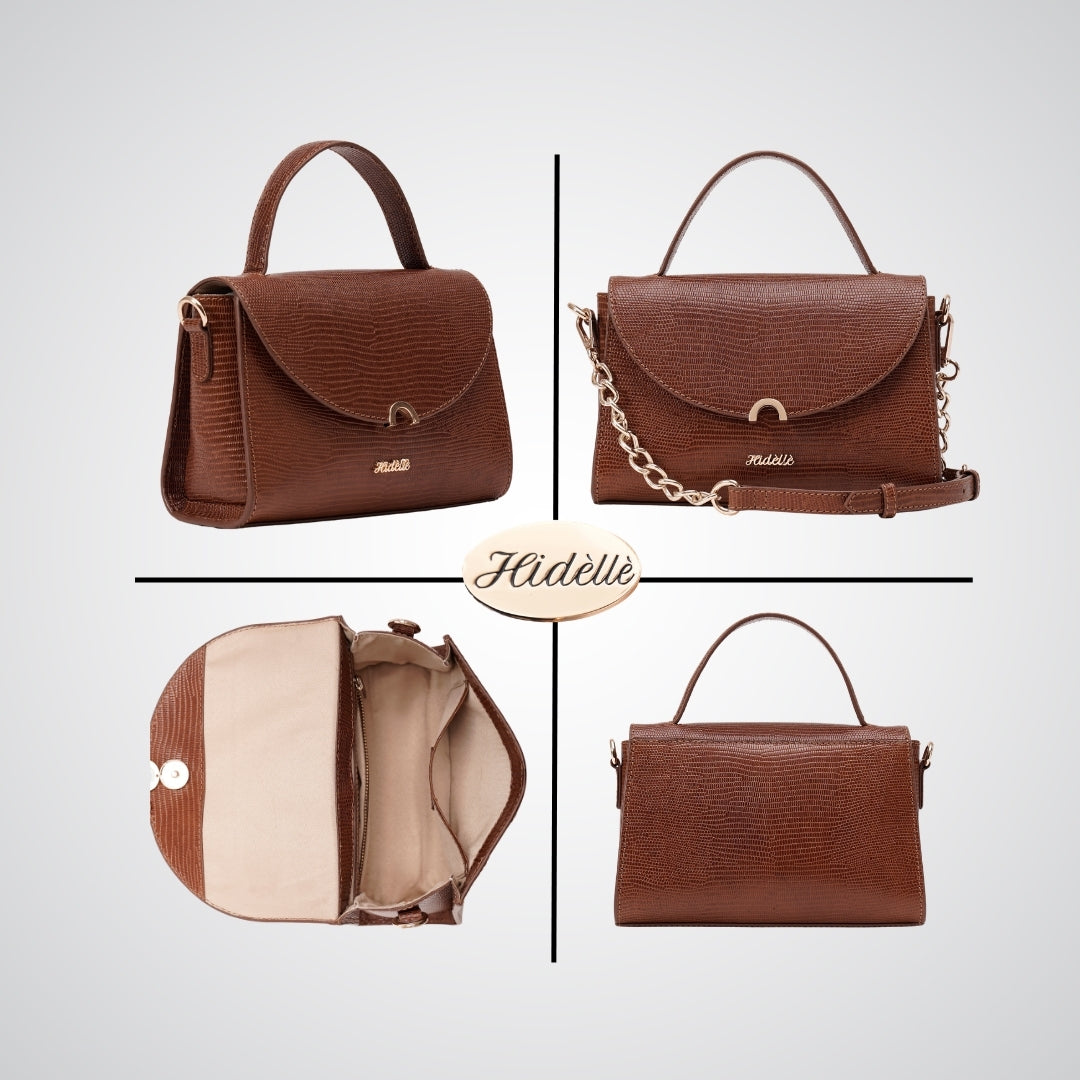COLETTE SLING BAG TAN LIZARD