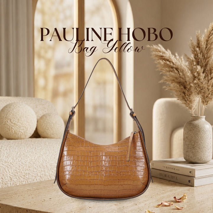 PAULINE HOBO BAG MUSTARD