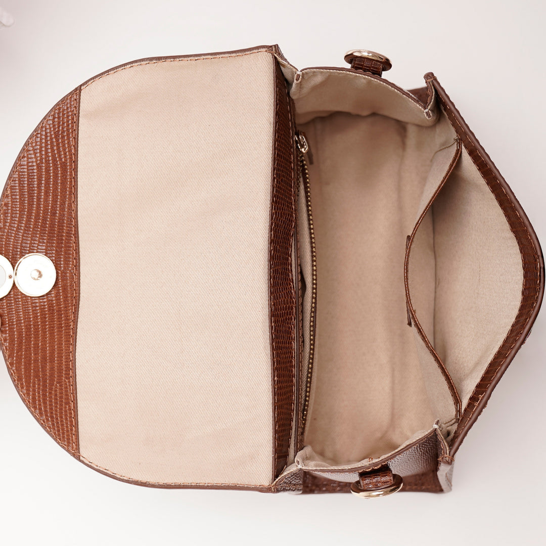 COLETTE SLING BAG TAN LIZARD