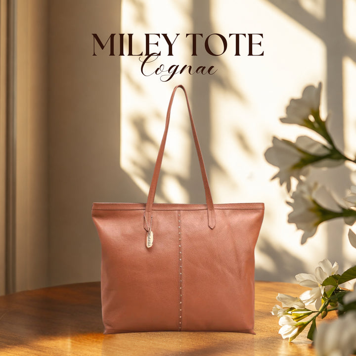 MILEY TOTE COGNAC