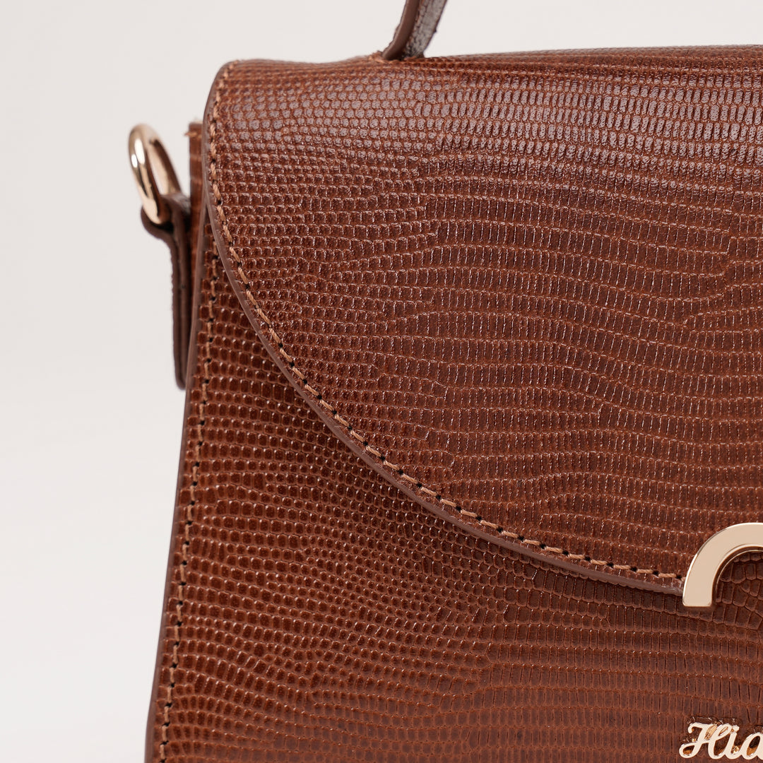 COLETTE SLING BAG TAN LIZARD