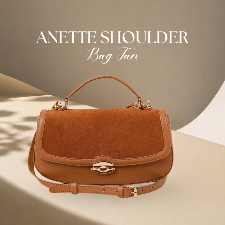 ANETTE SHOULDER BAG TAN